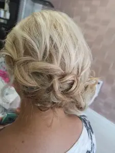 woman with an updo